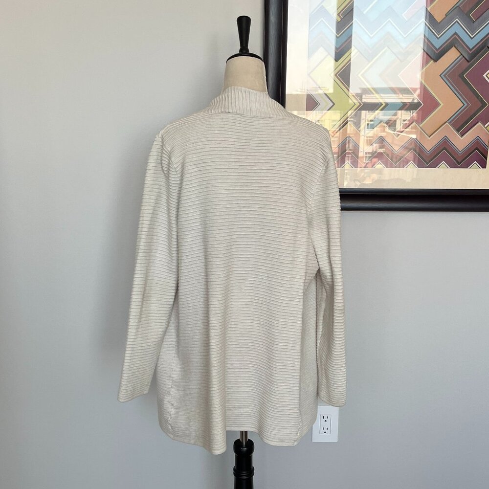 Cyrus Cream Shawl Collar Long Cardigan L - Picture 3 of 5